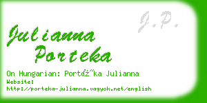 julianna porteka business card